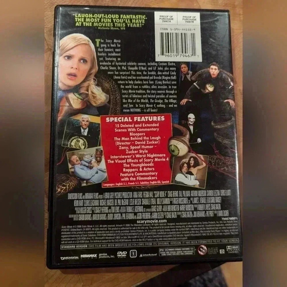 Scary Movie 4 DVD (EUC) - Picture 2 of 3